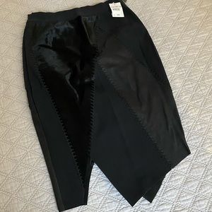 NWT ELIE TAHARI STRETCH LAMBSKIN LEATHER PENCIL SKIRT